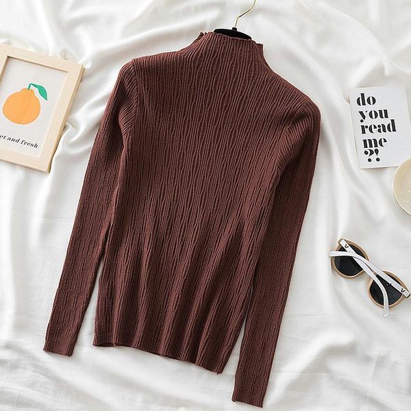 women's sweaters bethquenoy sueter de mujer half high neck women winter clothes 2021 pullover jumper femme knitted bottoming shirt woma, White;black
women's sweaters bethquenoy sueter de mujer half high neck women winter clothes 2021 pullover jumper femme knitted bottoming shirt woma, White;black