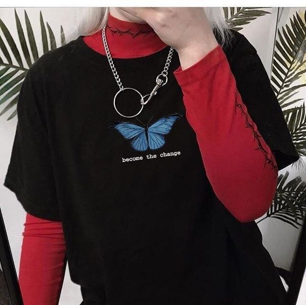 hahayule jbh become print the women t shirt change amp 39 s butterfly summer cute aesthetic inspirational quotes, White
hahayule jbh become print the women t shirt change amp 39 s butterfly summer cute aesthetic inspirational quotes, White