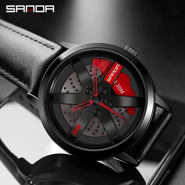 wristwatches sanda sport wristwatch super cool car wheel watch 1061 waterproof rotating dial leather men quratz clock, Slivery;brown
wristwatches sanda sport wristwatch super cool car wheel watch 1061 waterproof rotating dial leather men quratz clock, Slivery;brown
