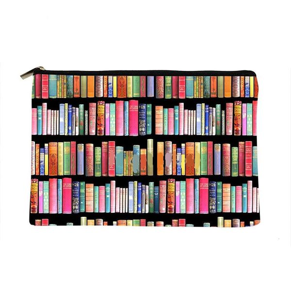 cosmetic bags & cases women bookworms delight printed make up bag fashion cosmetics organizer for travel colorful storage lady
cosmetic bags & cases women bookworms delight printed make up bag fashion cosmetics organizer for travel colorful storage lady
