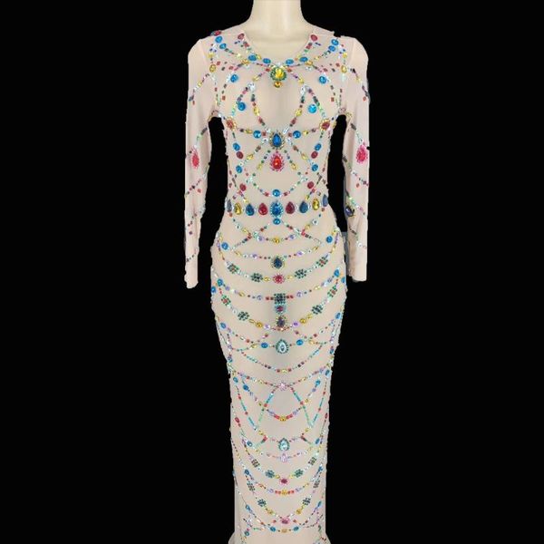 casual dresses women high elastic full rhinestones black white big stretch mesh dj costume elegant performance dress, Black;gray
casual dresses women high elastic full rhinestones black white big stretch mesh dj costume elegant performance dress, Black;gray