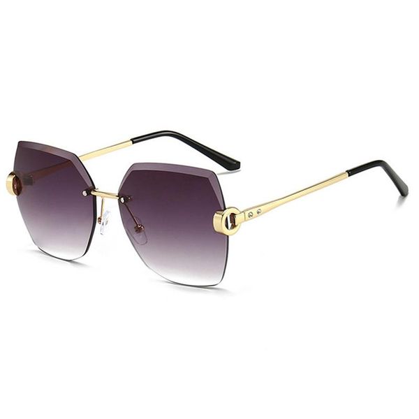 sunglasses personalized 2021 frameless trim metal retro ladies color changing trend glasses, White;black
sunglasses personalized 2021 frameless trim metal retro ladies color changing trend glasses, White;black