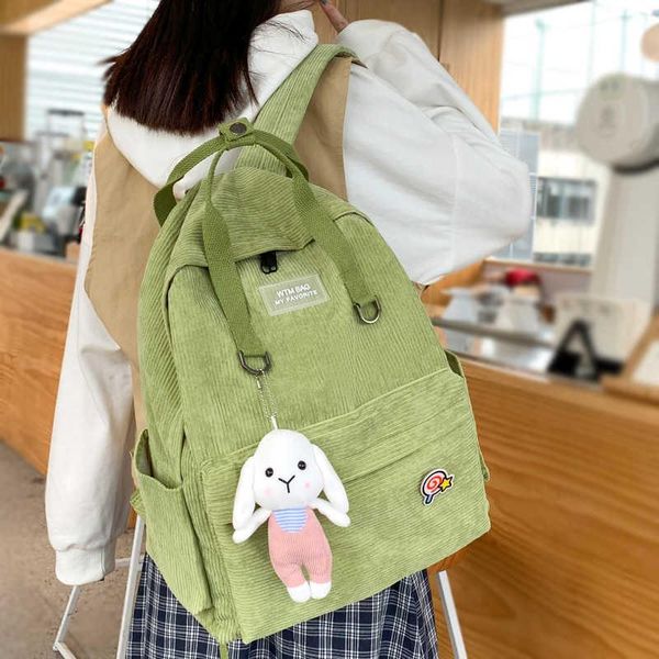 backpack portable snap fastener female bag solid velvet teen travel korean girl book
backpack portable snap fastener female bag solid velvet teen travel korean girl book