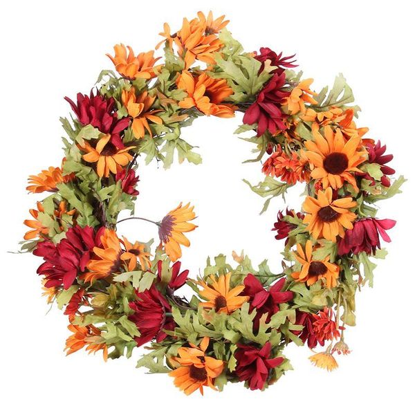 decorative flowers & wreaths simulation sunflower garland creative hanging wreath wall ornament adornment for home living room
decorative flowers & wreaths simulation sunflower garland creative hanging wreath wall ornament adornment for home living room