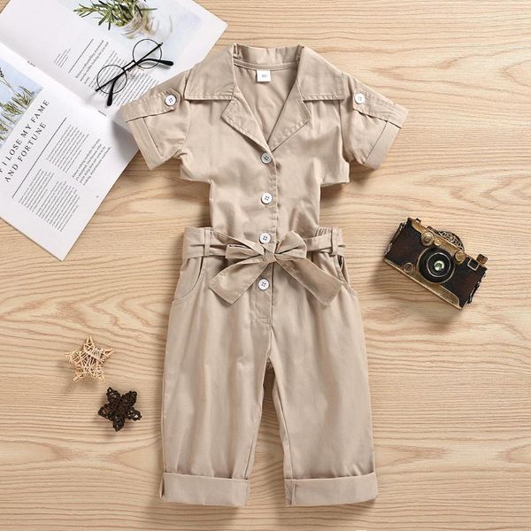 children girls jumpsuit clothing kids solid short sleeve button backless bow overalls outfits handsome clothes @40 jumpsuits, Blue
children girls jumpsuit clothing kids solid short sleeve button backless bow overalls outfits handsome clothes @40 jumpsuits, Blue