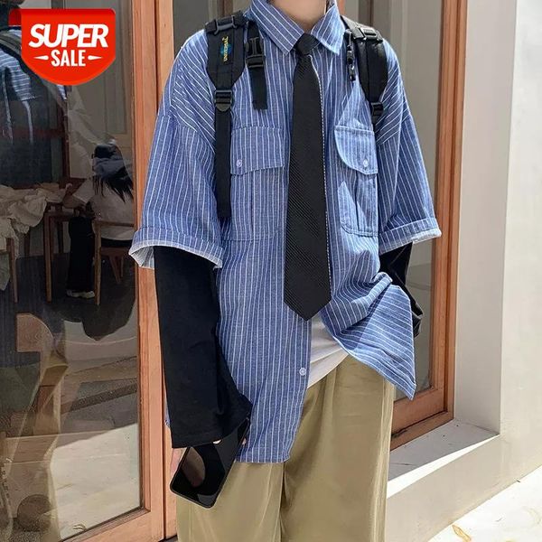 2020 men's long-sleeved shirts two-piece coats stitching college style clothes denim shirt streetwear camisa masculina -2xl #cv6c, White;black
2020 men's long-sleeved shirts two-piece coats stitching college style clothes denim shirt streetwear camisa masculina -2xl #cv6c, White;black