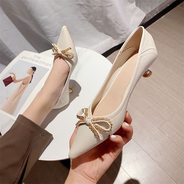 bow high heels french girl net red pointed thin heel shallow mouth middle heel fairy single shoe, Black
bow high heels french girl net red pointed thin heel shallow mouth middle heel fairy single shoe, Black