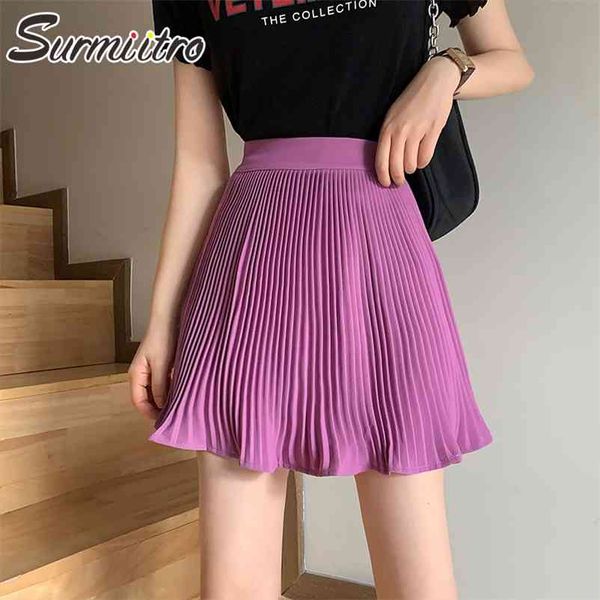 spring summer mini pleated skirt women korean style purple black white school high waist aesthetic female 210421
spring summer mini pleated skirt women korean style purple black white school high waist aesthetic female 210421