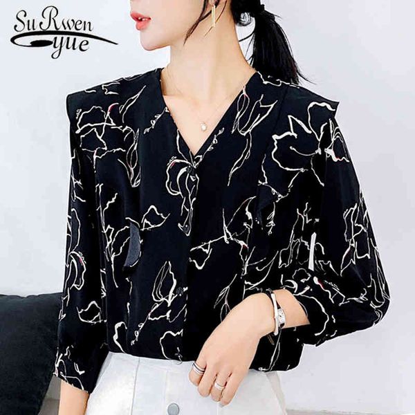 fashion casual women shirts elegant printed clothing long sleeve v-neck black and white autumn 6141 50 210508
fashion casual women shirts elegant printed clothing long sleeve v-neck black and white autumn 6141 50 210508