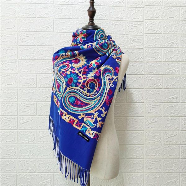 scarves autumn winter models artificial cashmere embroidered flower women's ethnic style shawl warm tassel scarf poncho cloak, Blue;gray
scarves autumn winter models artificial cashmere embroidered flower women's ethnic style shawl warm tassel scarf poncho cloak, Blue;gray