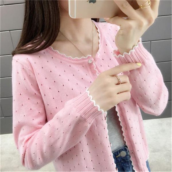 women's knits & tees korean 2021 short design thin cardigan cutout sunscreen air conditioning shirt sweater knitted outerwear small cap, White
women's knits & tees korean 2021 short design thin cardigan cutout sunscreen air conditioning shirt sweater knitted outerwear small cap, White
