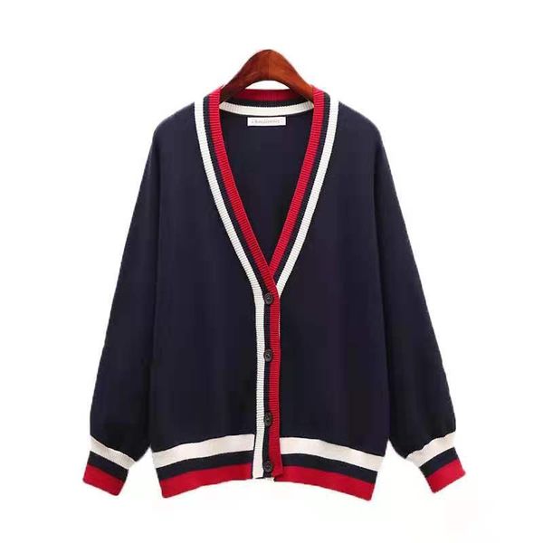 spring and autumn fashion new college style loose knit outer sweater women lantern sleeve striped cardigan shirt women, White;black
spring and autumn fashion new college style loose knit outer sweater women lantern sleeve striped cardigan shirt women, White;black