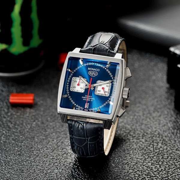 wristwatches oupai 2021 arrival square tag quartz watch men monaco design leather strap waterproof racing satch blue dial luxury, Slivery;brown
wristwatches oupai 2021 arrival square tag quartz watch men monaco design leather strap waterproof racing satch blue dial luxury, Slivery;brown