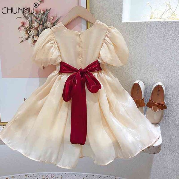 kids toddler girl dresses summer short sleeve o-neck bow solid children birthday party dress vestidos baby girls clothing 210508, Red;yellow
kids toddler girl dresses summer short sleeve o-neck bow solid children birthday party dress vestidos baby girls clothing 210508, Red;yellow