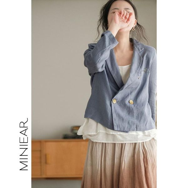 women's suits & blazers stylish linen small suit 2021 early spring temperament casual coat women, White;black
women's suits & blazers stylish linen small suit 2021 early spring temperament casual coat women, White;black