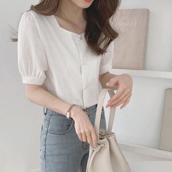 women's blouses & shirts 2021 summer soft loose for women clothing, White
women's blouses & shirts 2021 summer soft loose for women clothing, White