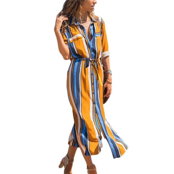 turn down collar office ladies stripe shirt dress long boho beach casual sleeve elegant party vestidos women's swimwear, White;black
turn down collar office ladies stripe shirt dress long boho beach casual sleeve elegant party vestidos women's swimwear, White;black