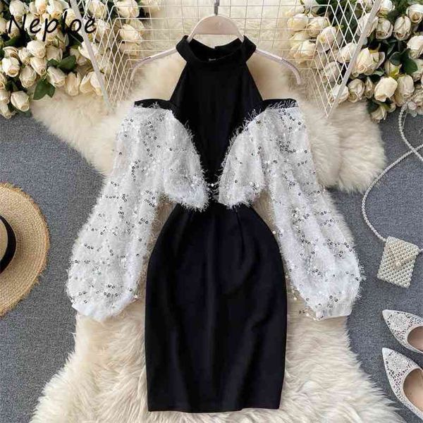 neploe new halter o-neck shoulder strapless women dress bling sequined tassel dresses panelled patchwork bodycon vestidos 210423, Black;gray
neploe new halter o-neck shoulder strapless women dress bling sequined tassel dresses panelled patchwork bodycon vestidos 210423, Black;gray