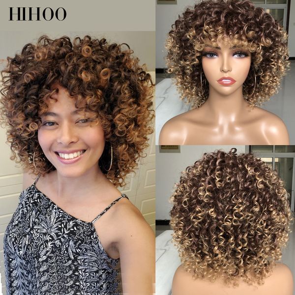 14inches afro kinky curly wig synthetic short wig with bangs for black women mixed brown natural blonde wig cosplay lolita
14inches afro kinky curly wig synthetic short wig with bangs for black women mixed brown natural blonde wig cosplay lolita