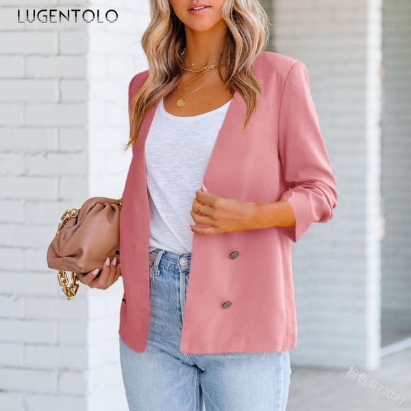 women's suits & blazers elegant blazer women loose casual spring thin solid female v neck fashion three quarter sleeve simple lugentolo, White;black
women's suits & blazers elegant blazer women loose casual spring thin solid female v neck fashion three quarter sleeve simple lugentolo, White;black