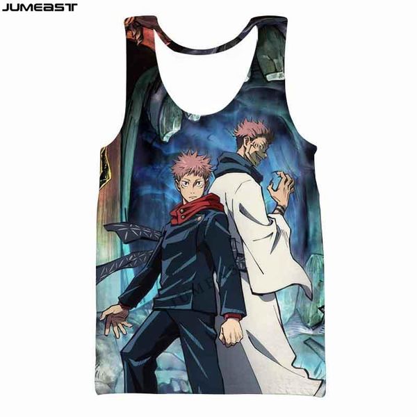 men' tank jumeast men women 3d vest oversized male female cartoon anime jujutsu kaisen short sleeve sport pullover summer tees, White;black
men' tank jumeast men women 3d vest oversized male female cartoon anime jujutsu kaisen short sleeve sport pullover summer tees, White;black