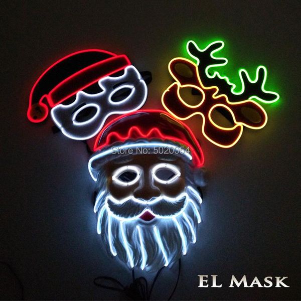 party masks gzyuchao el cosplay wire mask christmas costume props led family happy glowing for decoration
party masks gzyuchao el cosplay wire mask christmas costume props led family happy glowing for decoration