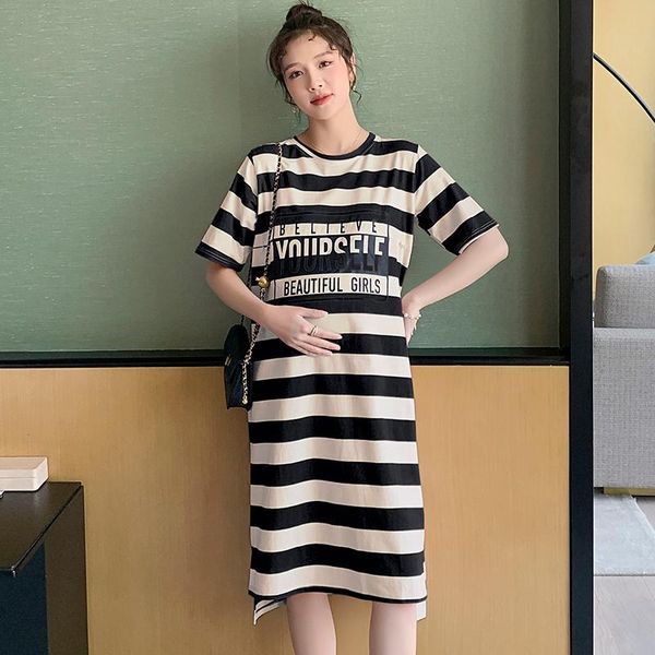 maternity dresses 387# nursing clothing loose stylish stripe color block t shirt dress pregnant women pregnancy, White
maternity dresses 387# nursing clothing loose stylish stripe color block t shirt dress pregnant women pregnancy, White