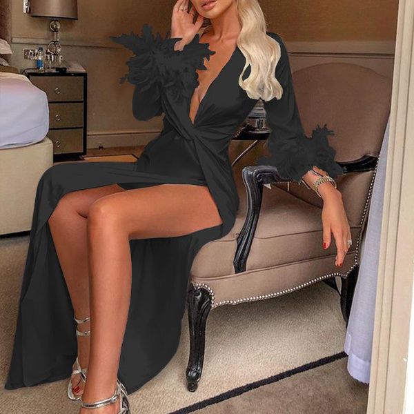 fashion noble female v-neck long-sleeved white dress nightclub off shoulder ruffle women casual dresses, Black;gray
fashion noble female v-neck long-sleeved white dress nightclub off shoulder ruffle women casual dresses, Black;gray