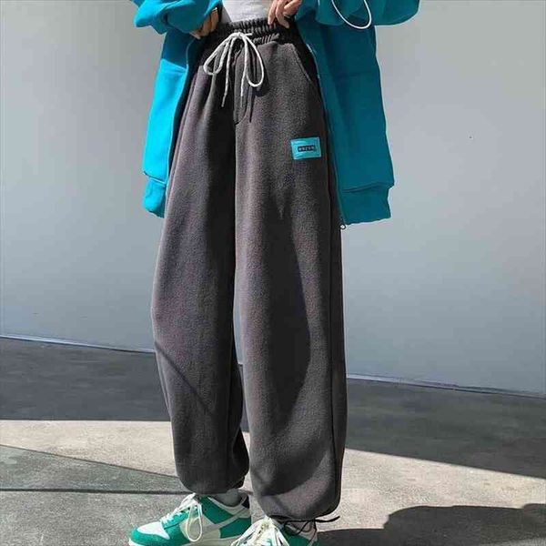 harajuku gray sweatpants joggers women thick fleece winter hip hop loose harem pants korean style sports streetwear, Black;white
harajuku gray sweatpants joggers women thick fleece winter hip hop loose harem pants korean style sports streetwear, Black;white