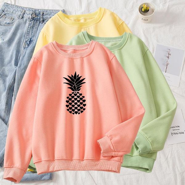 women's hoodies & sweatshirts 6 colors autumn harajuku hiphop o neck long sleeve cotton coat pineapple print women korean loose sweatsh, Black
women's hoodies & sweatshirts 6 colors autumn harajuku hiphop o neck long sleeve cotton coat pineapple print women korean loose sweatsh, Black