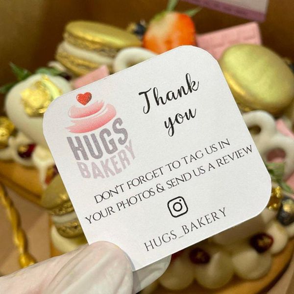 mini customized thank you for your order business cards | personalised with logo and social media tag customer greeting
mini customized thank you for your order business cards | personalised with logo and social media tag customer greeting