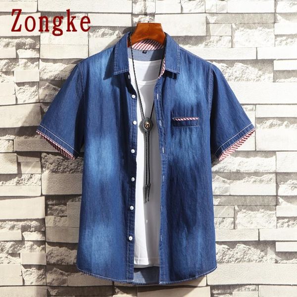 men's casual shirts zongke denim shirt men clothing harajuku male fashion japanese streetwear korean -3xl 2021 arrivals, White;black
men's casual shirts zongke denim shirt men clothing harajuku male fashion japanese streetwear korean -3xl 2021 arrivals, White;black