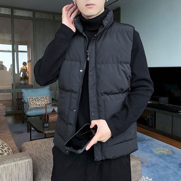 men's vests autumn and winter 2021 stand collar vest fashion camouflage thickened cotton m-5xl, Black;white
men's vests autumn and winter 2021 stand collar vest fashion camouflage thickened cotton m-5xl, Black;white