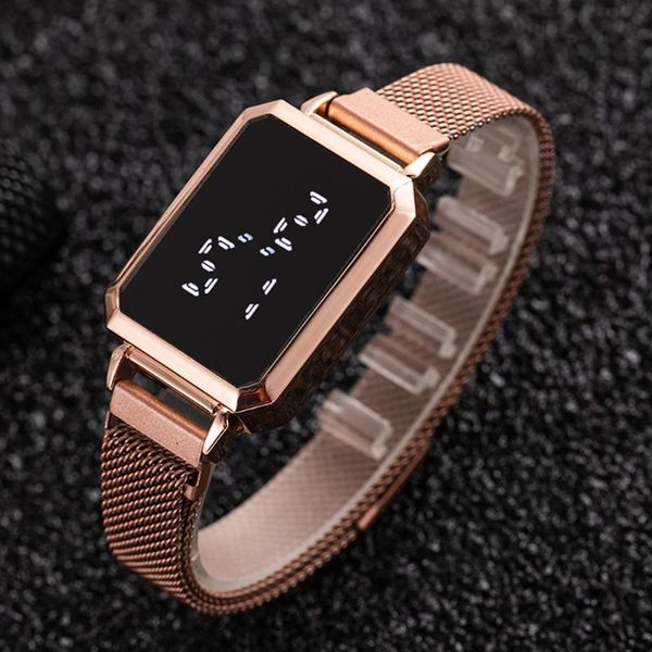 wristwatches women electronic watch luxury 2021 brand magnetic buckle mesh belt digital led sports female clock casual, Slivery;brown
wristwatches women electronic watch luxury 2021 brand magnetic buckle mesh belt digital led sports female clock casual, Slivery;brown