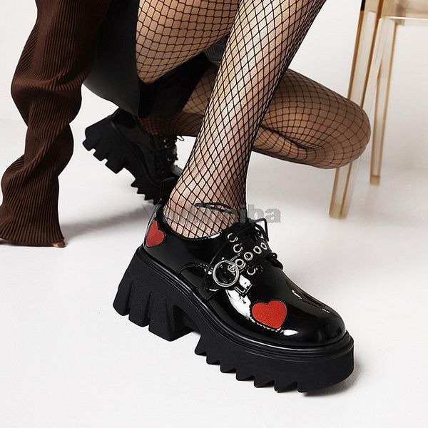 dress shoes female chunky high heels pumps fashion buckle punk platform women's party heart cute gothic woman, Black
dress shoes female chunky high heels pumps fashion buckle punk platform women's party heart cute gothic woman, Black