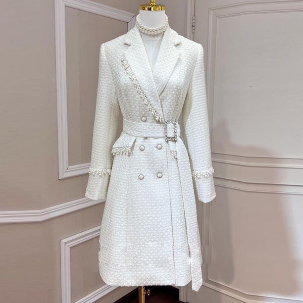 women's trench coats red roosarosee spring autumn women turn-down collar long sleeve double breasted tassel bead tweed outwear, Tan;black
women's trench coats red roosarosee spring autumn women turn-down collar long sleeve double breasted tassel bead tweed outwear, Tan;black