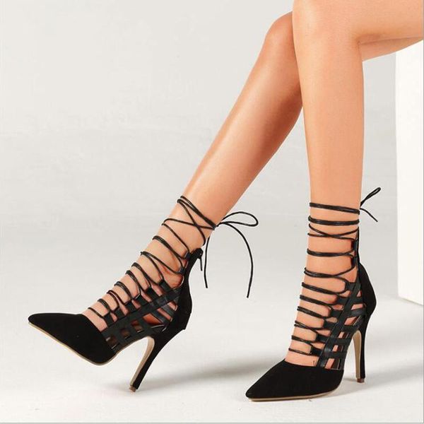 sandals 2021 summer fashion women stiletto high heels pointed toe ankle strap big size lace up retro roman shoes, Black
sandals 2021 summer fashion women stiletto high heels pointed toe ankle strap big size lace up retro roman shoes, Black