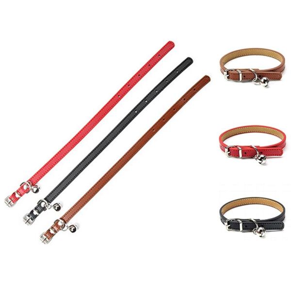 dog collars & leashes leather cat collar with soft pet safety kitten bell dark chocolate beige
dog collars & leashes leather cat collar with soft pet safety kitten bell dark chocolate beige