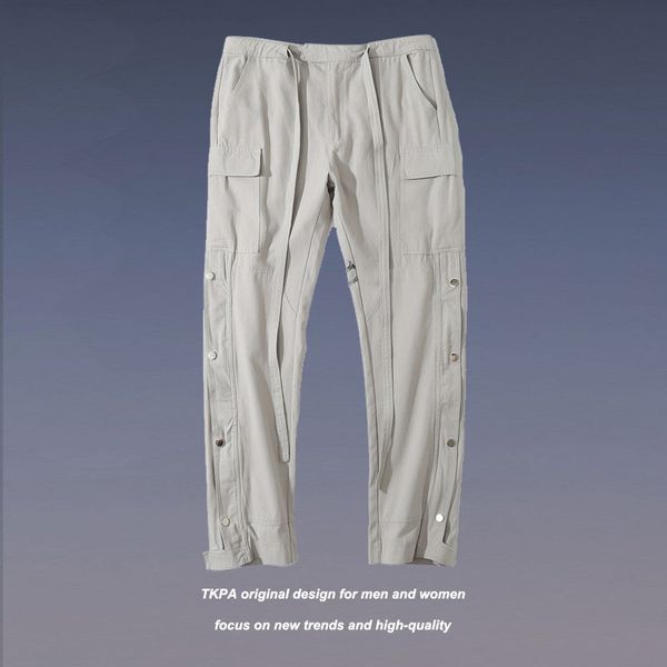 tkpa high street heavy industry washing water wear pants leg zipper side row button straight tube overalls trendy men's casual pants, White;black
tkpa high street heavy industry washing water wear pants leg zipper side row button straight tube overalls trendy men's casual pants, White;black