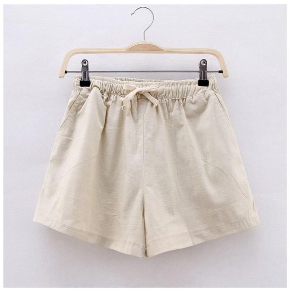 women's shorts women loose style sport solid drawstring high waist cotton linen with pockets summer casual wide leg, White;black
women's shorts women loose style sport solid drawstring high waist cotton linen with pockets summer casual wide leg, White;black