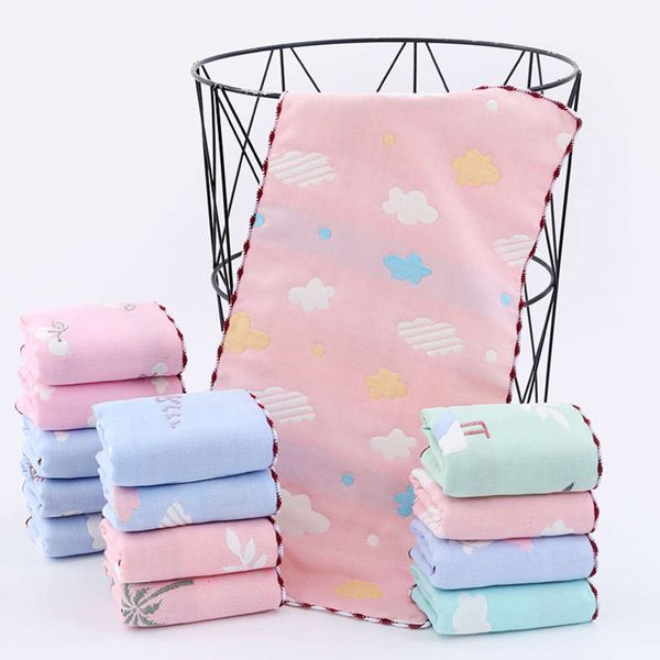 handkerchief six layer gauze cartoon cotton facial baby jacquard children's towel, White
handkerchief six layer gauze cartoon cotton facial baby jacquard children's towel, White