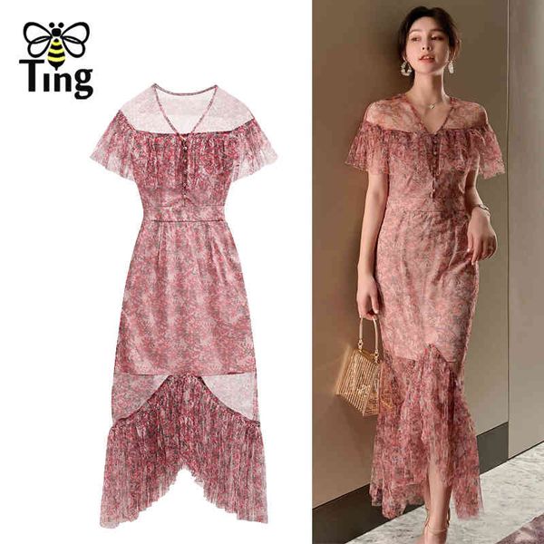 women summer chiffon print mermaid midi long dress vintage bodycon ruffles party dresses elbise robes 210513, Black;gray
women summer chiffon print mermaid midi long dress vintage bodycon ruffles party dresses elbise robes 210513, Black;gray