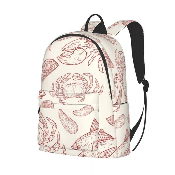 backpack 2021 casual red natural fish lobster sea print school bag for teenage travel tote packbag
backpack 2021 casual red natural fish lobster sea print school bag for teenage travel tote packbag