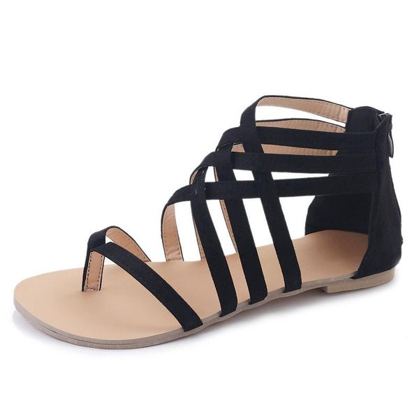 women sandals fashion gladiator for summer shoes female flat rome style cross tied, Black
women sandals fashion gladiator for summer shoes female flat rome style cross tied, Black