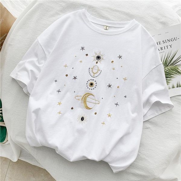 women's t-shirts star embroidery korea style casual t shirt women loose short sleeve t-shirt o-neck white black female
women's t-shirts star embroidery korea style casual t shirt women loose short sleeve t-shirt o-neck white black female