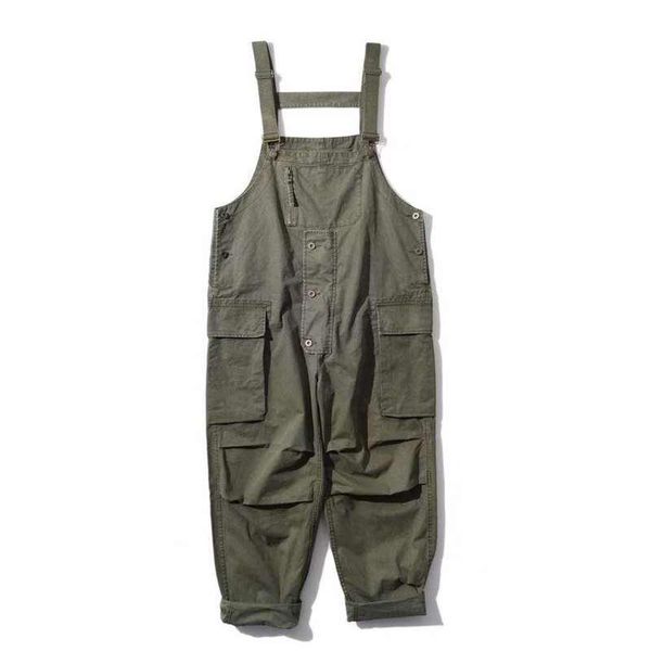 men's pants harajuku japanese tooling overalls multi-pocket retro wash loose casual one-piece suspender tide, Black
men's pants harajuku japanese tooling overalls multi-pocket retro wash loose casual one-piece suspender tide, Black