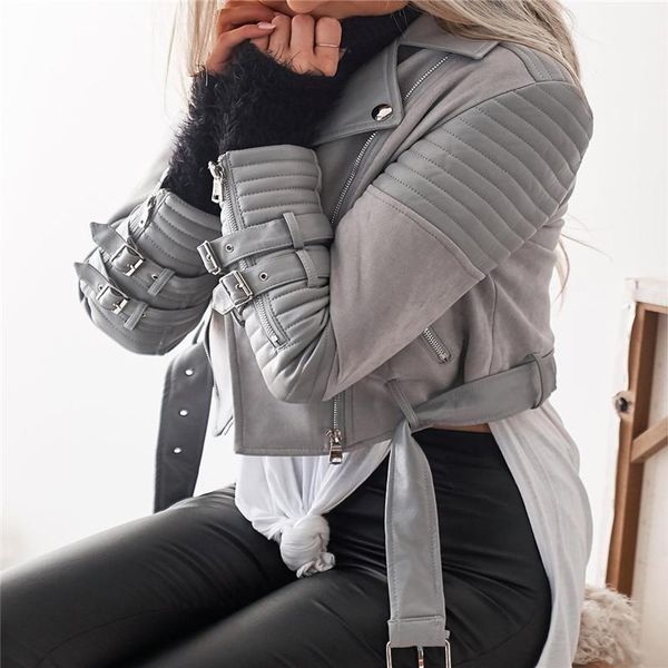 women's leather & faux 2021 winter jacket clothing female fashion belt zipper stitching thick warm street hipster ladies coat high-end, Black
women's leather & faux 2021 winter jacket clothing female fashion belt zipper stitching thick warm street hipster ladies coat high-end, Black