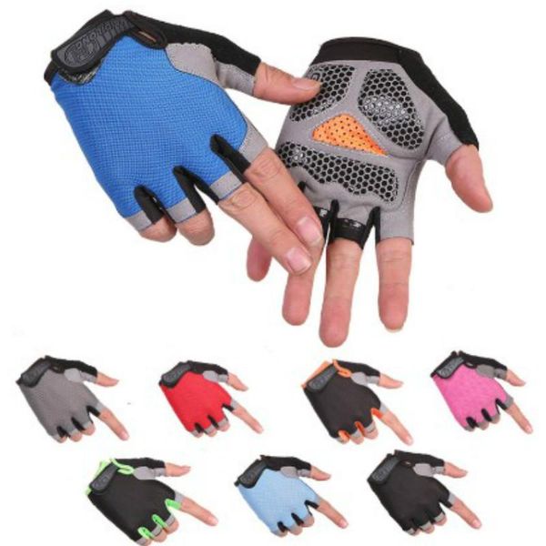 cycling gloves one pair half-finger anti slip outdoor sport sun protection mesh fabric bicycle accessories, Black
cycling gloves one pair half-finger anti slip outdoor sport sun protection mesh fabric bicycle accessories, Black