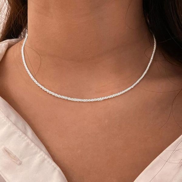 chains shiny starry choker necklaces for women female simple silver color clavicle chain chocker necklace collars collier jewelry
chains shiny starry choker necklaces for women female simple silver color clavicle chain chocker necklace collars collier jewelry