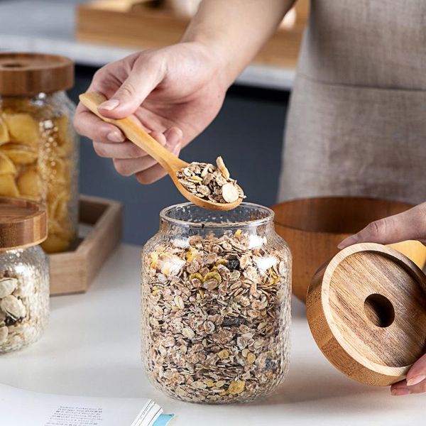 storage bottles & jars wood lid glass kitchen bottle jar canister sealed container grains tea coffee beans candy
storage bottles & jars wood lid glass kitchen bottle jar canister sealed container grains tea coffee beans candy